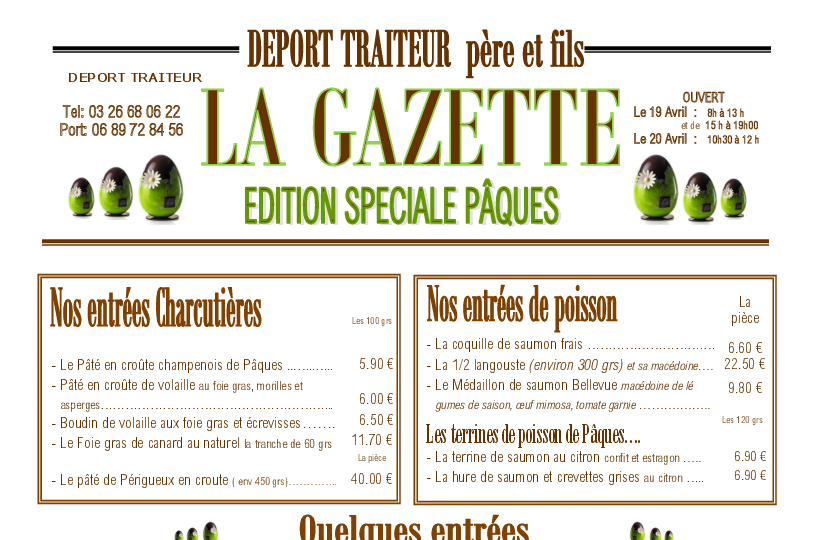 Preview Menu